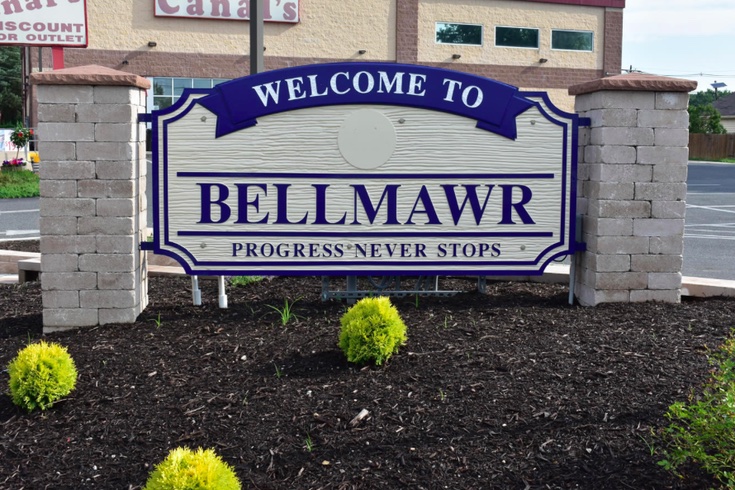 Welcome to Bellmawr NJ sign